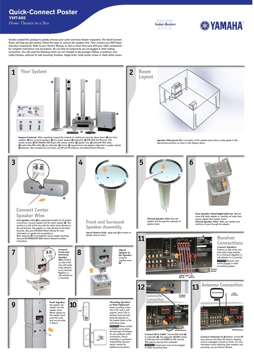 Yamaha YHT-685 Instruction Manual