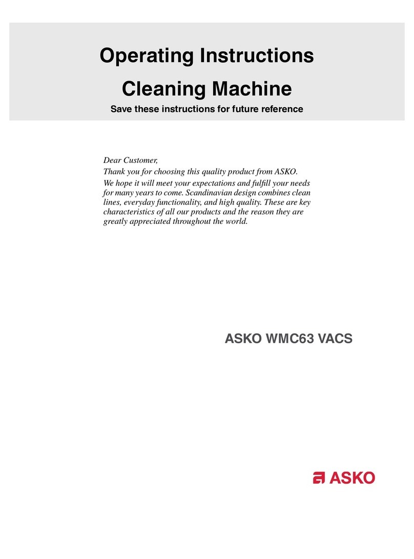 Asko WMC63VACS User manual