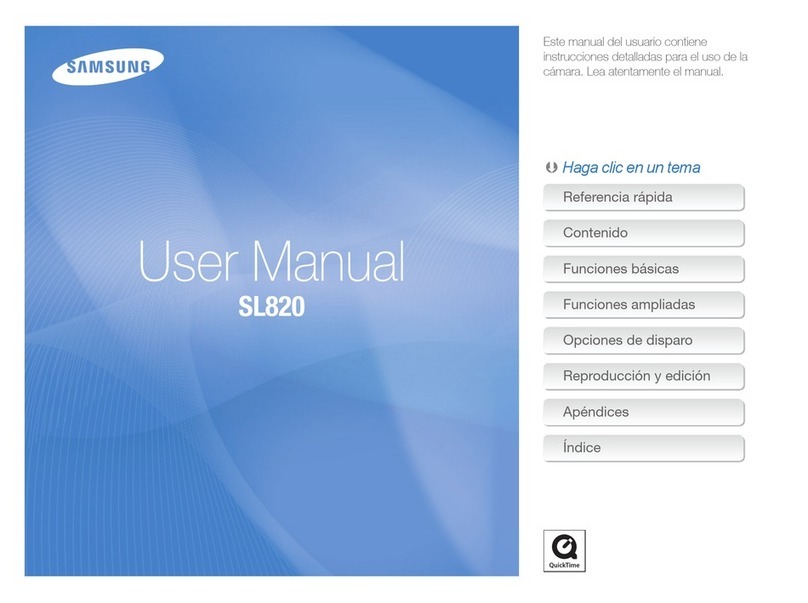 Samsung SL820 - Digital Camera - Compact user manual