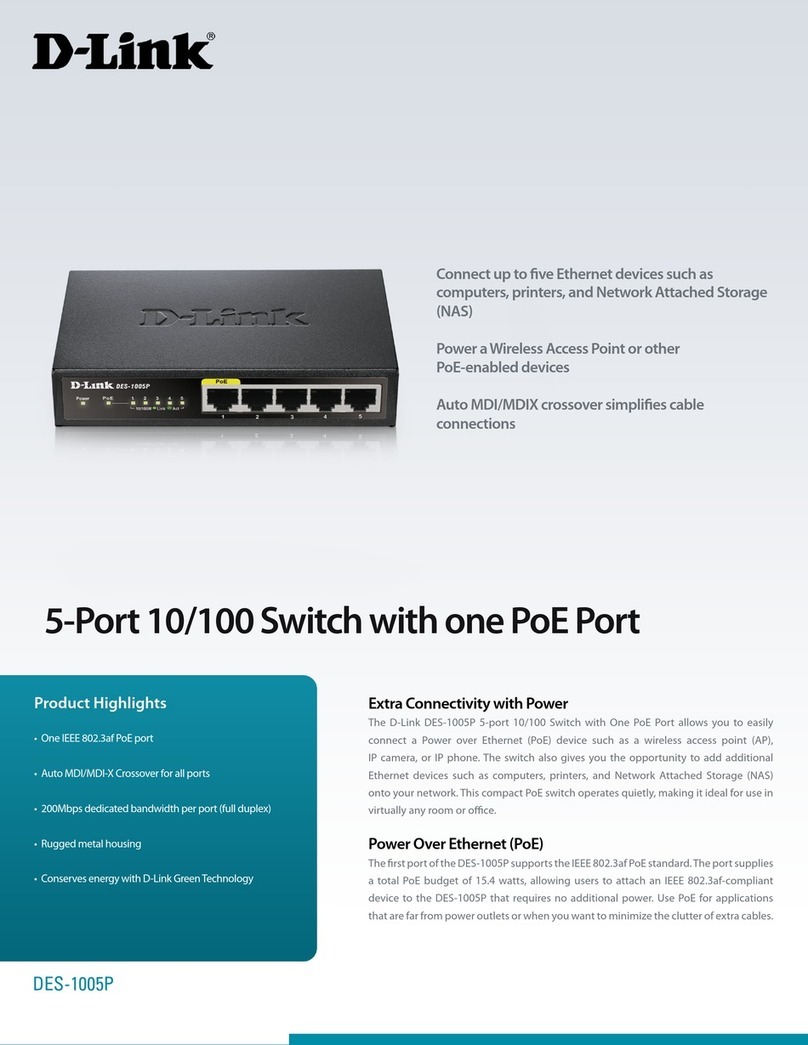 D-Link DES-1005P User manual D-Link DES-1005P User manual