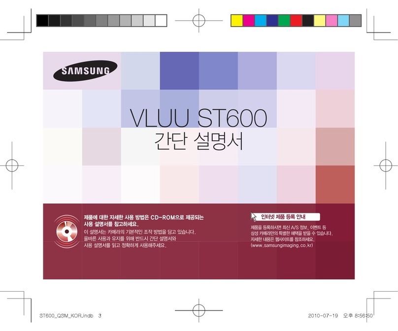 Samsung Vluu ST600 User manual Samsung Vluu ST600 User manual