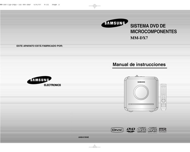 Samsung MM-DX7 instruction manual