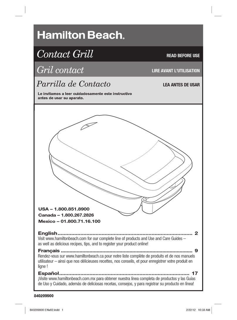 Hamilton Beach 25357 User manual