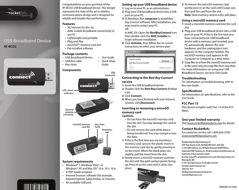 Rocket Fish RF-BCD2 Quick setup guide