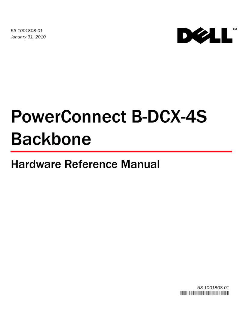 Dell PowerConnect B-DCX-4S Backbone Hardware reference manual