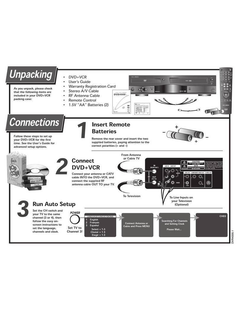 Samsung DVR4000D Quick setup guide