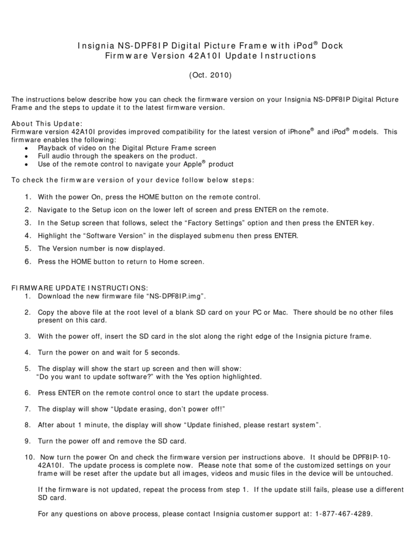 Insignia NS-DPF8IP Technical manual