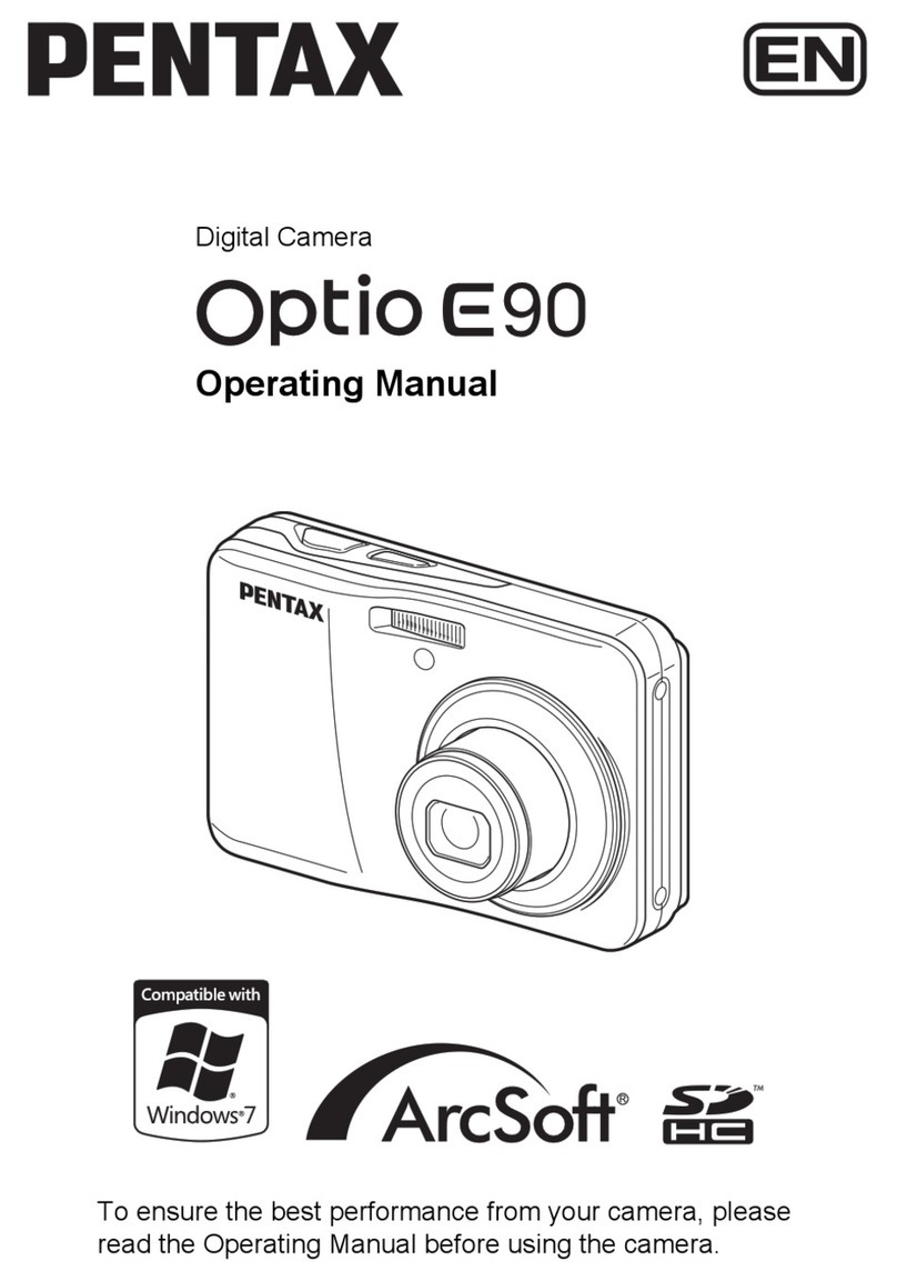 Pentax Optio E90 Red User manual
