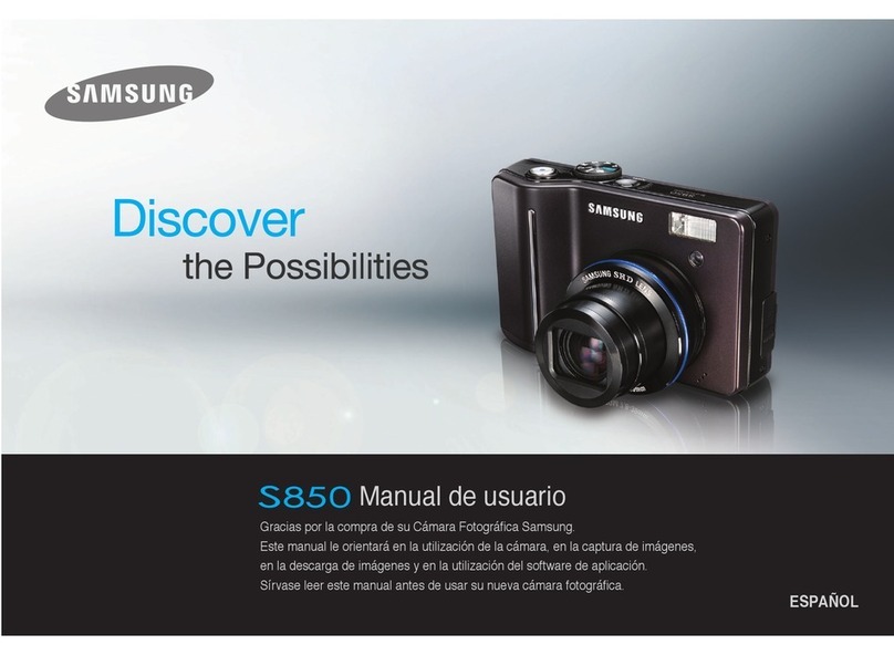 Samsung S850 - Digital Camera - Compact Instruction Manual Samsung S850 - Digital Camera - Compact Instruction Manual