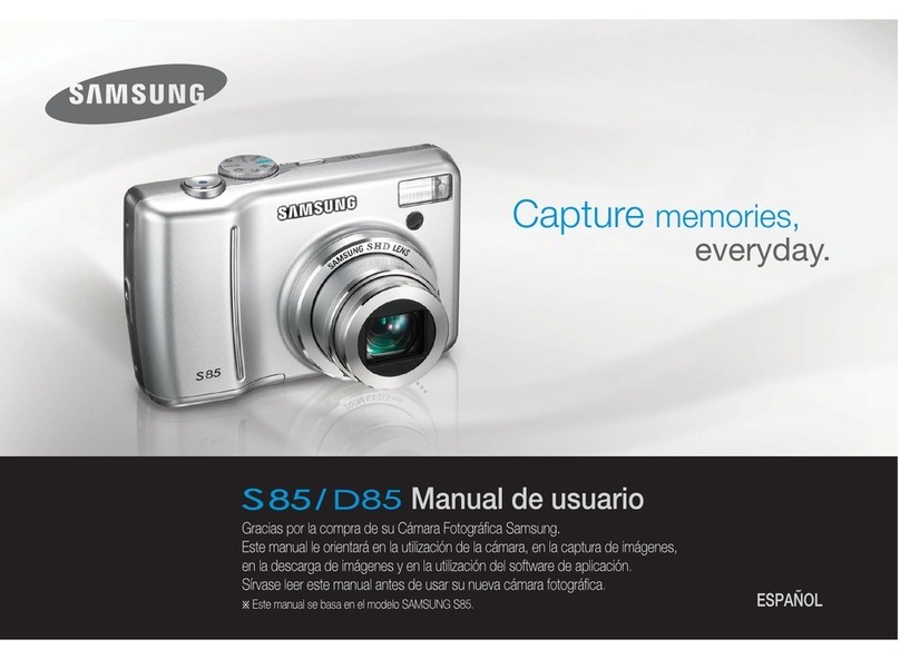 Samsung S85 - Digital Camera - Compact Instruction Manual