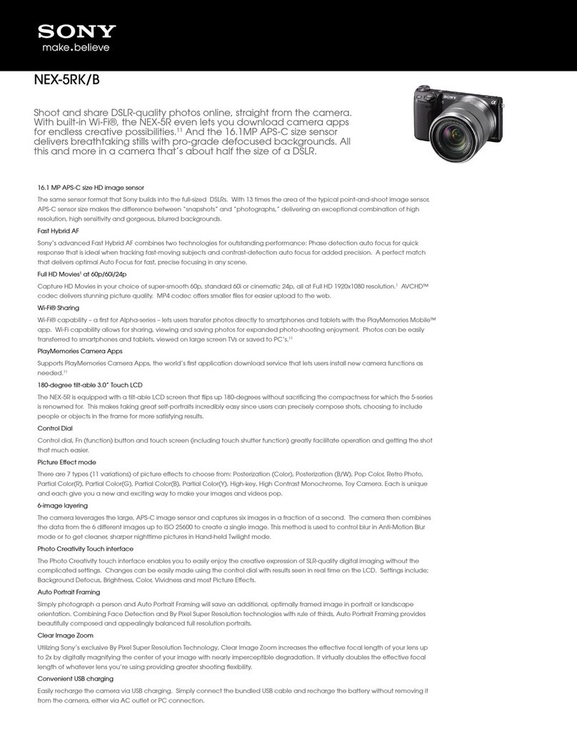Sony Alpha NEX-5RK Specifications