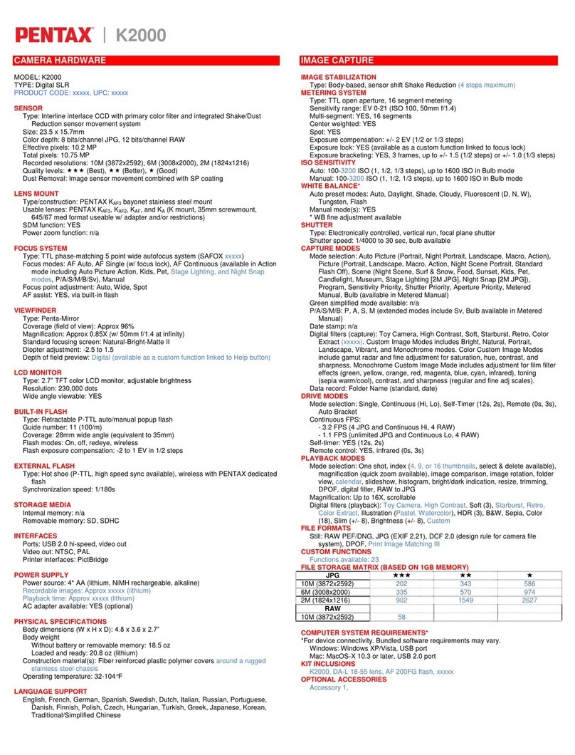 Pentax 17716 User manual