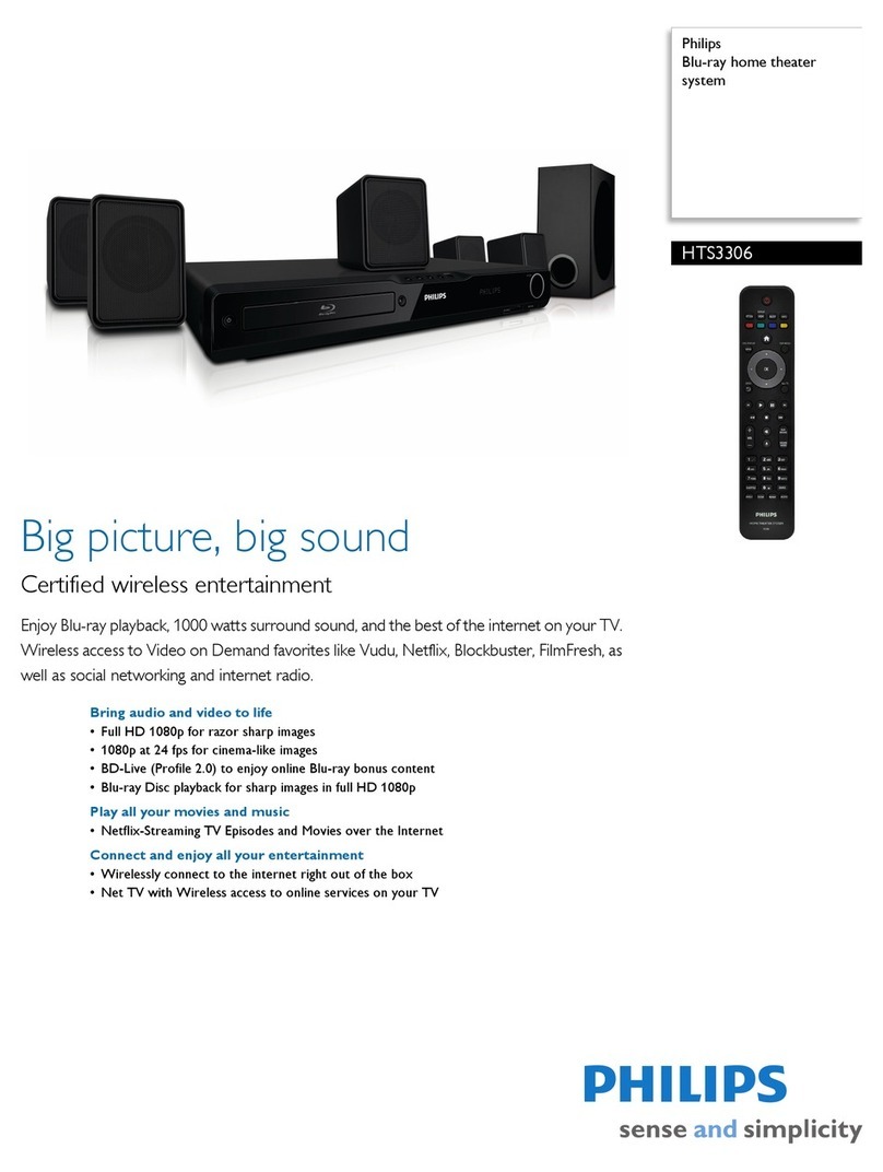 Philips HTS3306 Specifications