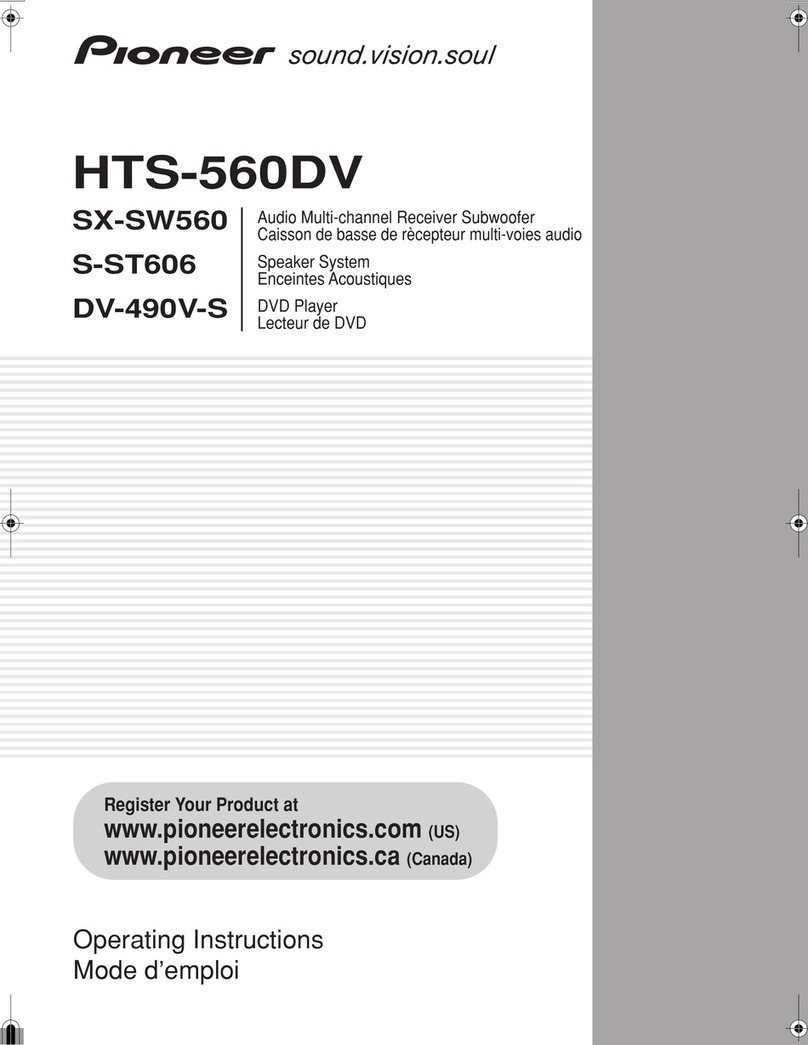 Pioneer HTS-560DV operating instructions