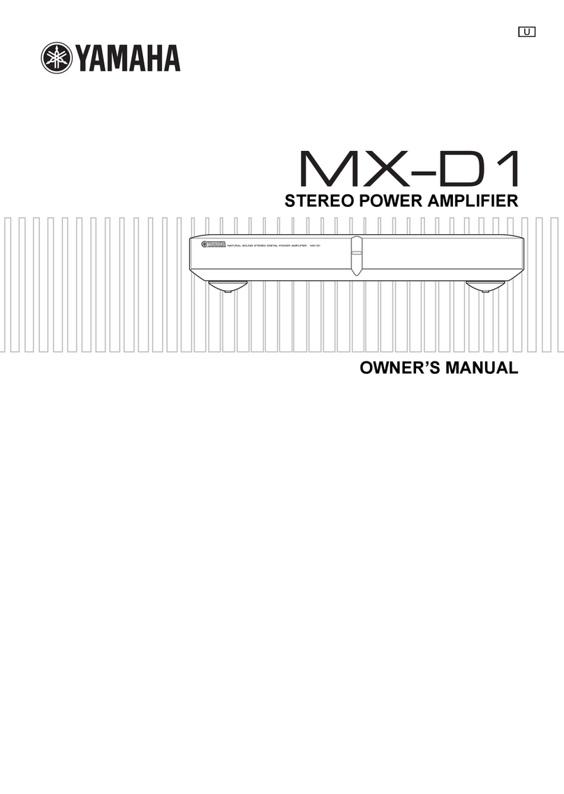 Yamaha MX-D1 - Amplifier owner's manual