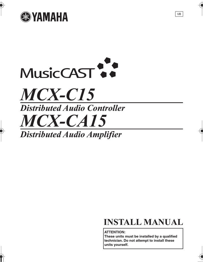 Yamaha MCX-C15 - MusicCAST Network Audio Player Manual Yamaha MCX-C15 - MusicCAST Network Audio Player Manual