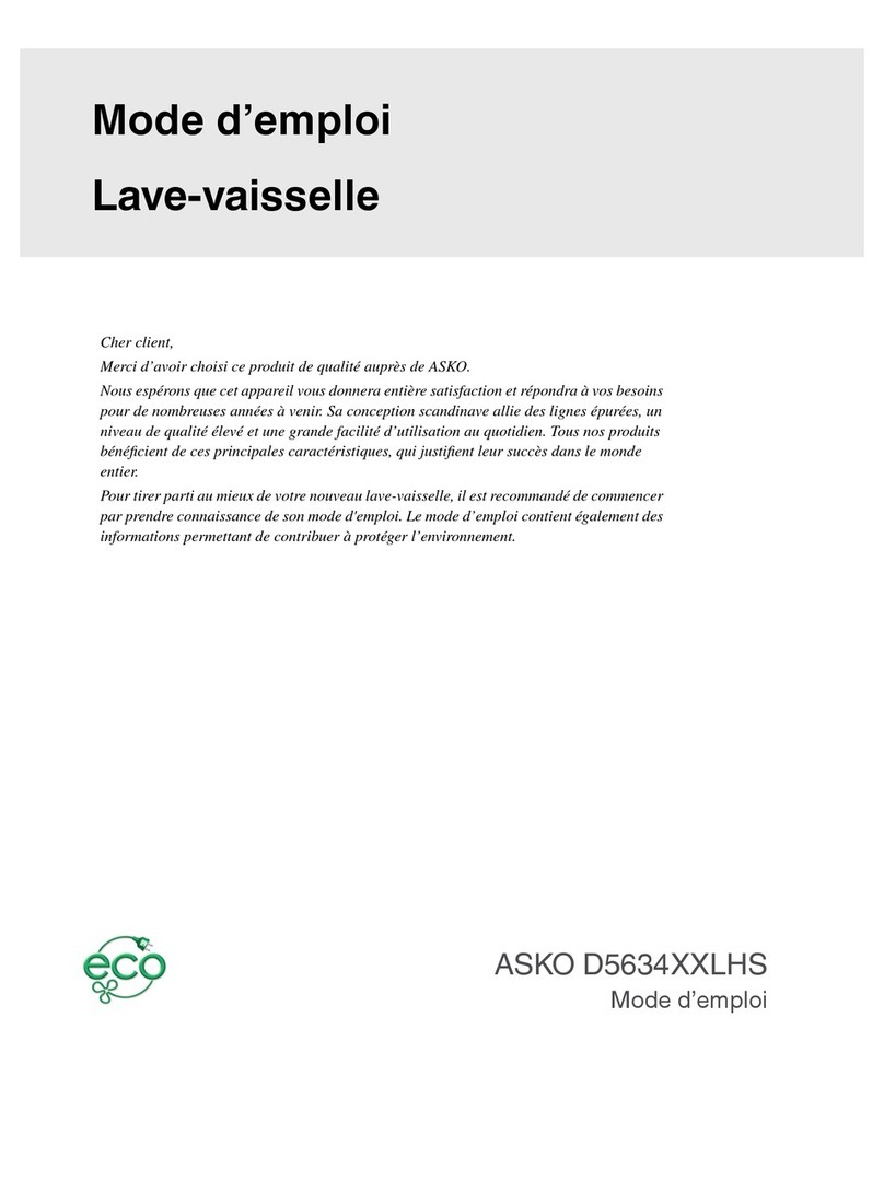 Asko D5634 Assembly instructions