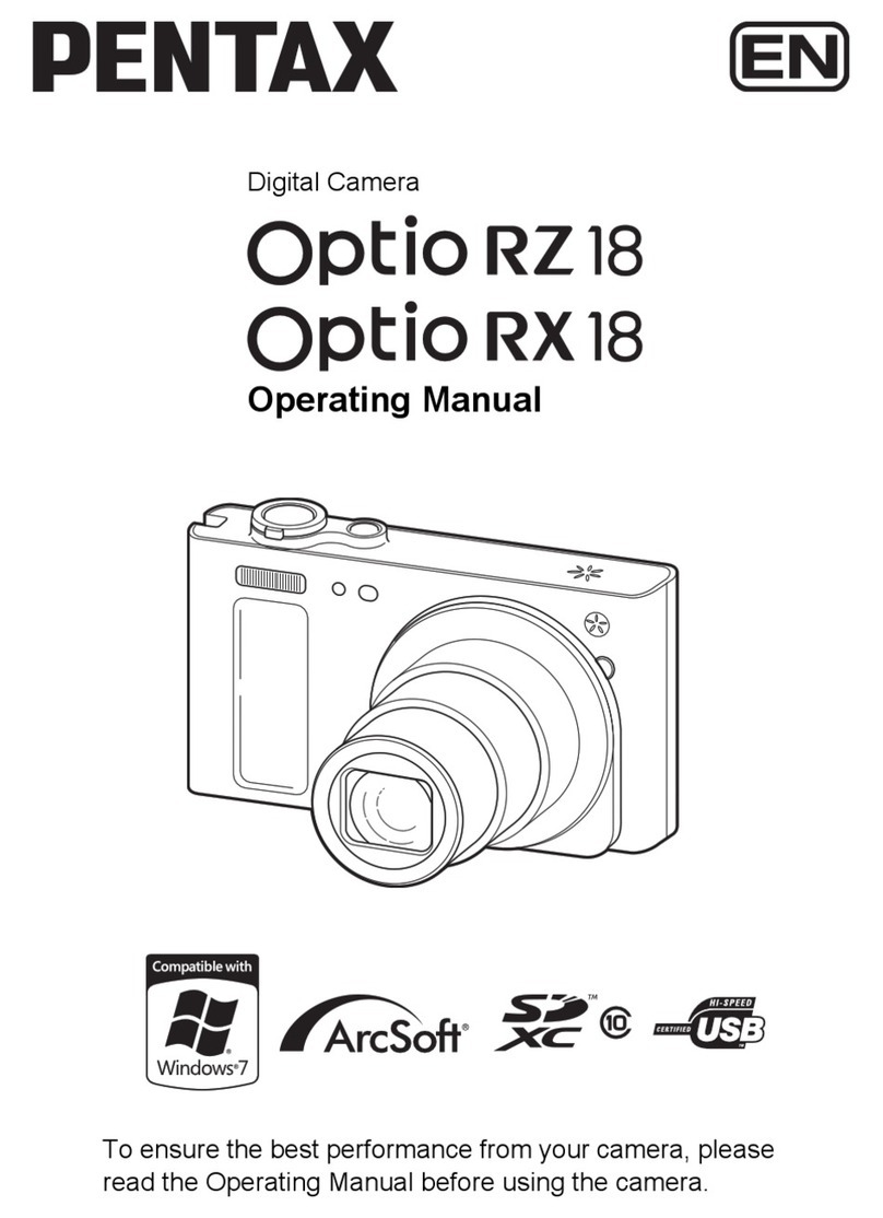 Pentax Optio RZ18 Black User manual