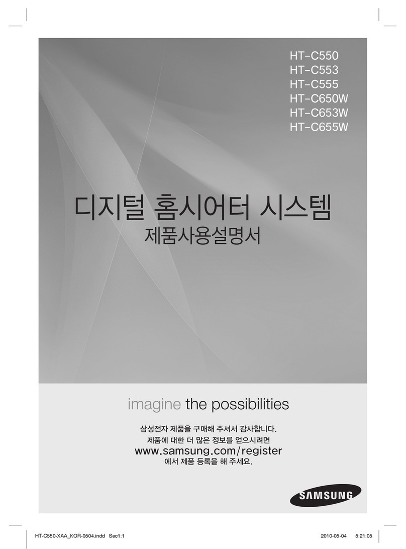 Samsung HT-C550 User manual