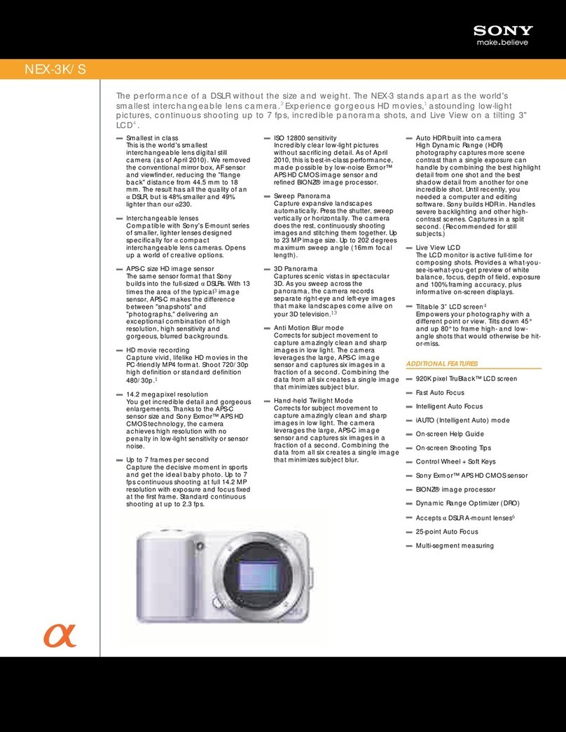 Sony NEX32LENSKIT User manual