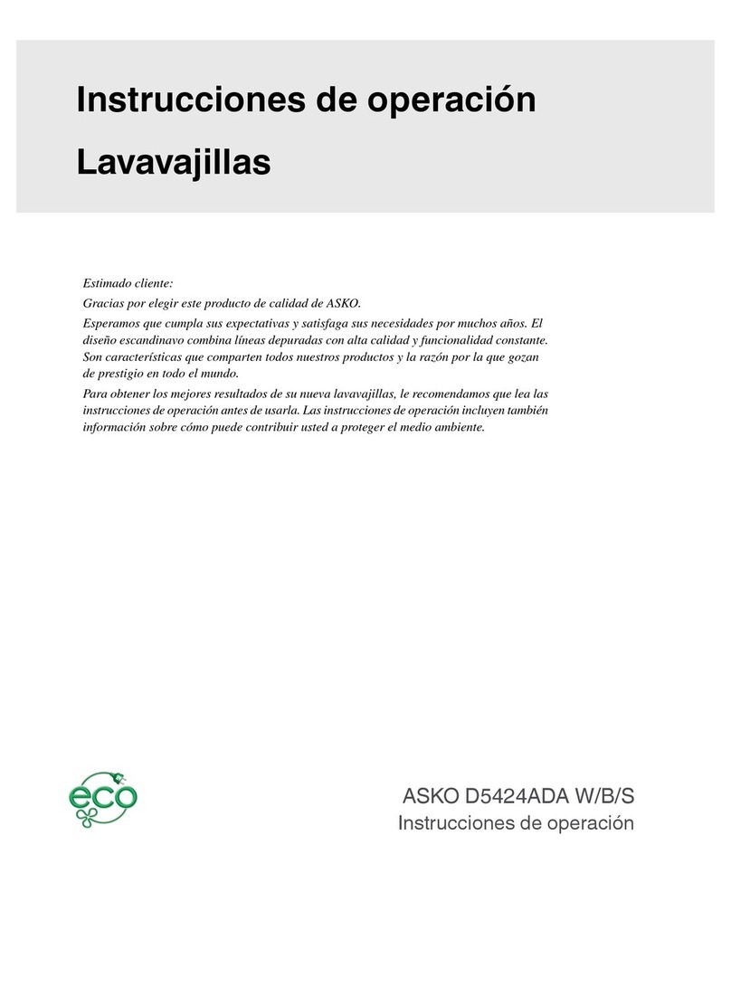 Asko D5424 Instruction Manual