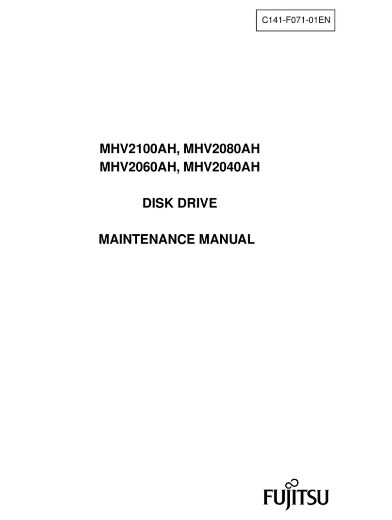 Fujitsu MHV2040AH - Mobile - Hard Drive User manual
