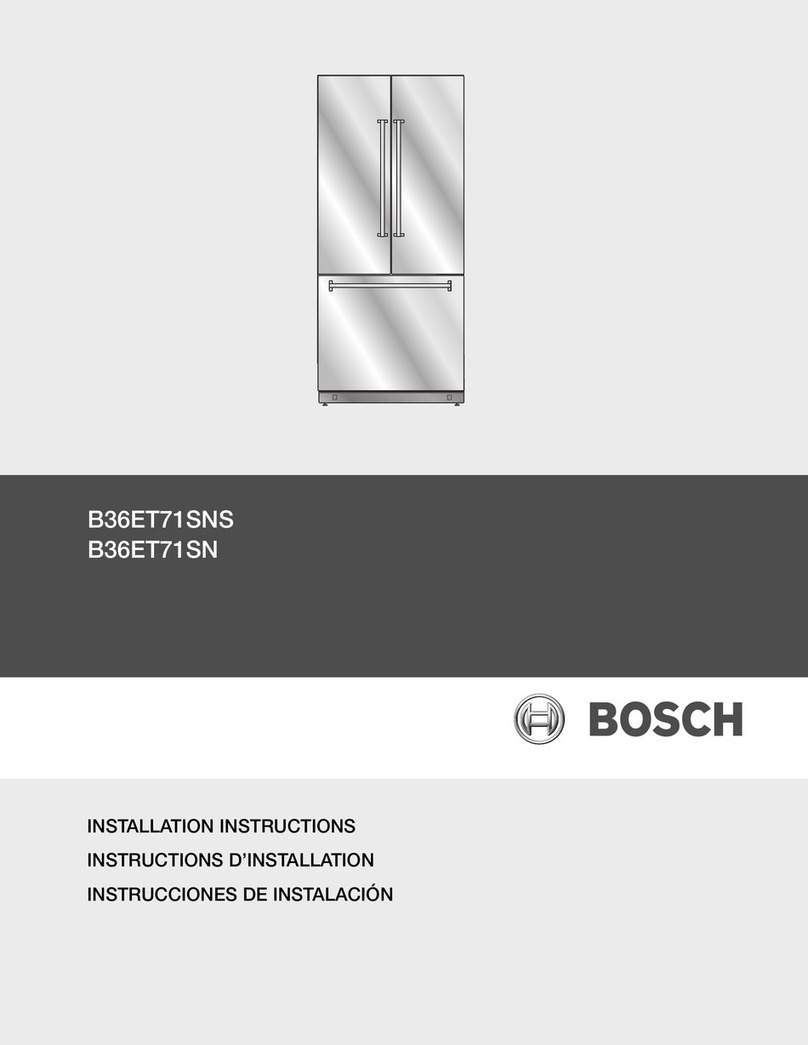 Bosch B36ET71SNS - 36" Built in Bottom-Free User manual