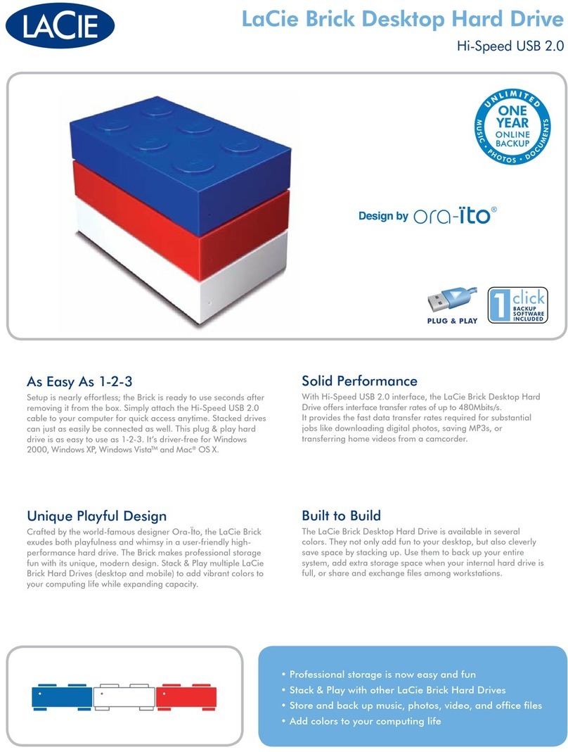 LaCie Brick User manual