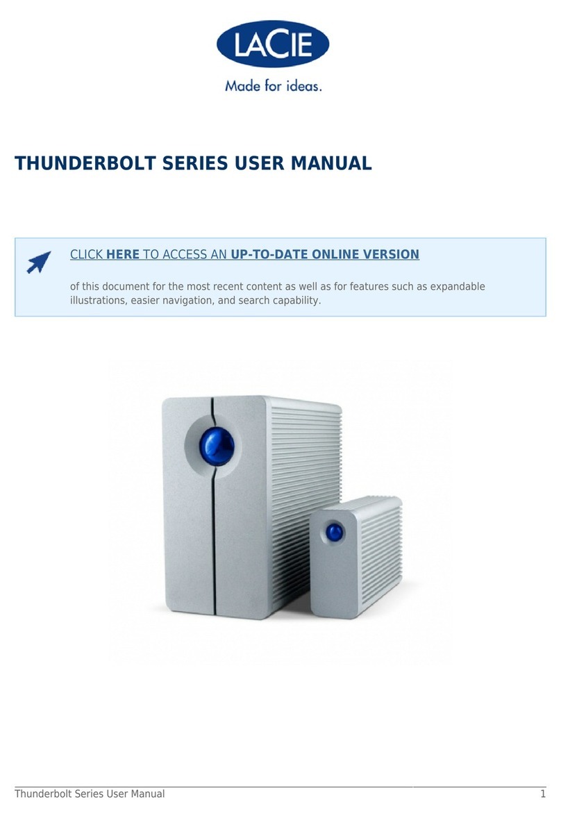 LaCie 2big Thunderbolt Series 4 TB User manual