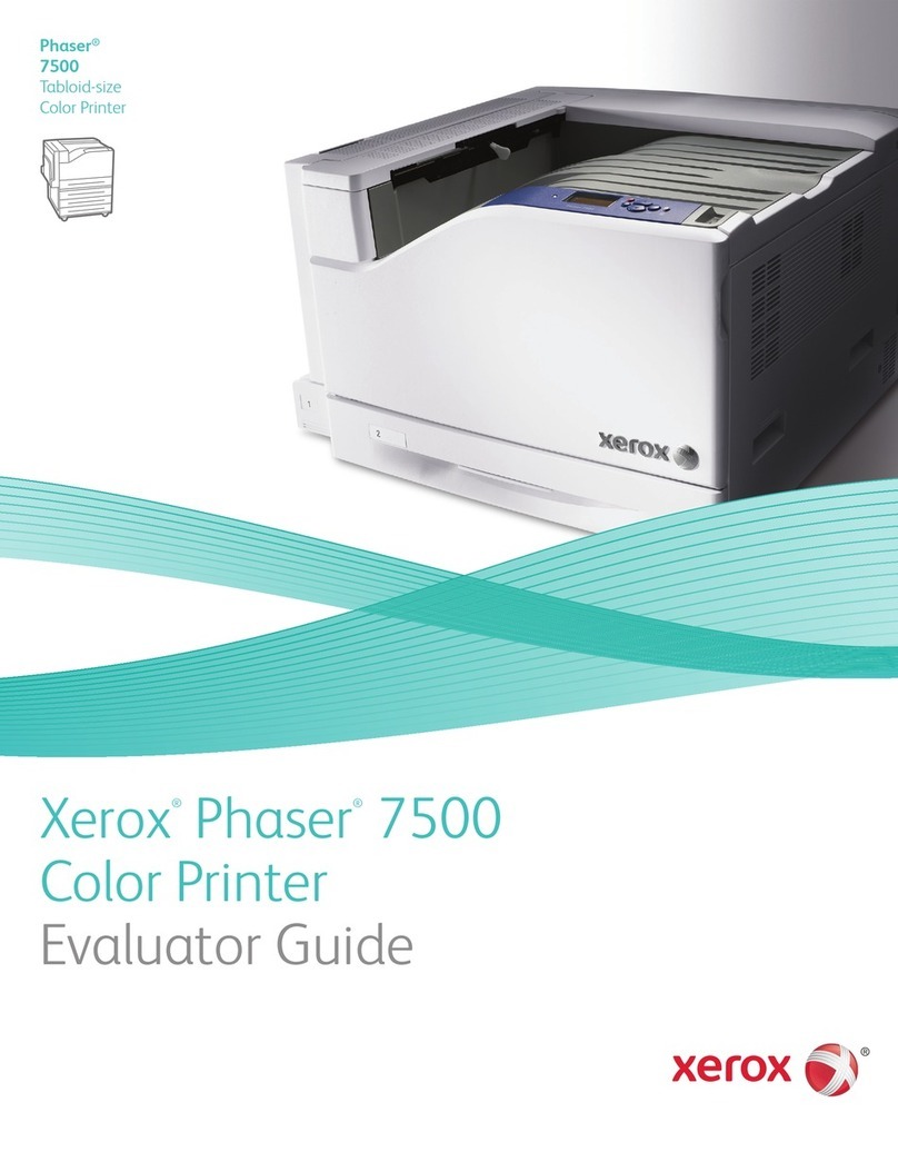 Xerox 7500DX - Phaser Color LED Printer User manual Xerox 7500DX - Phaser Color LED Printer User manual