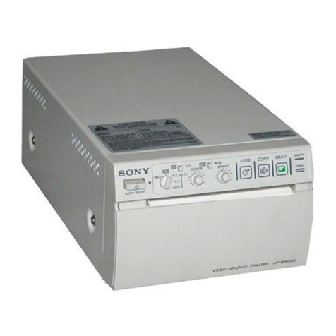 Sony UP895 - UP 895 B/W Dye Sublimation Printer User manual Sony UP895 - UP 895 B/W Dye Sublimation Printer User manual