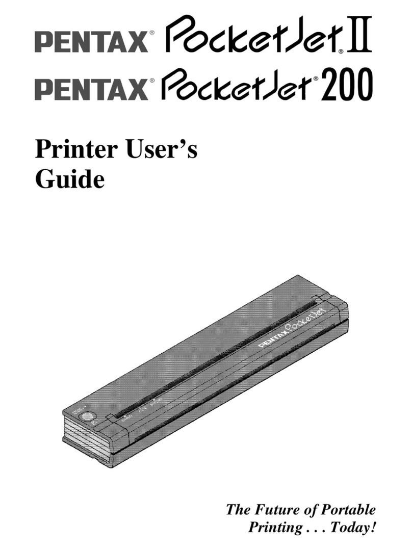 Pentax 203125 - PocketJet II B/W Direct Thermal... User manual Pentax 203125 - PocketJet II B/W Direct Thermal... User manual