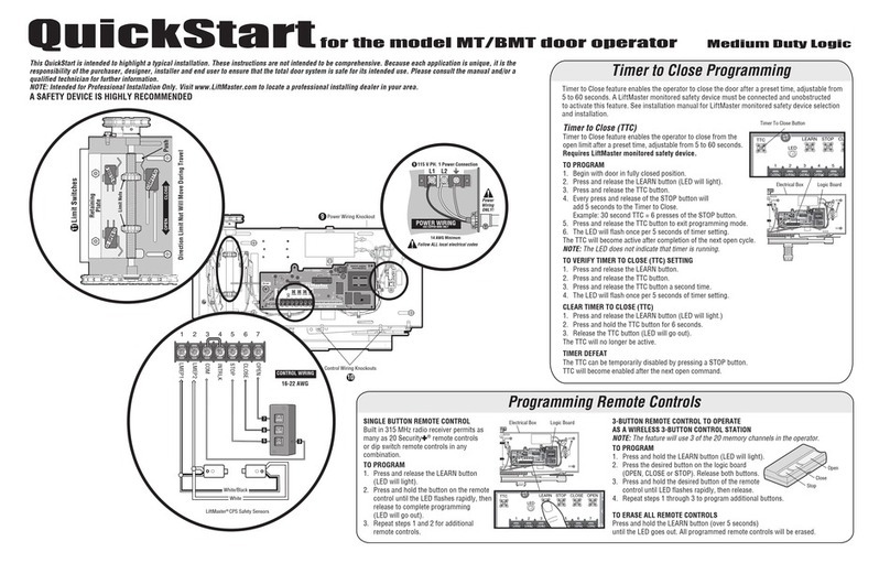 Chamberlain MT User manual