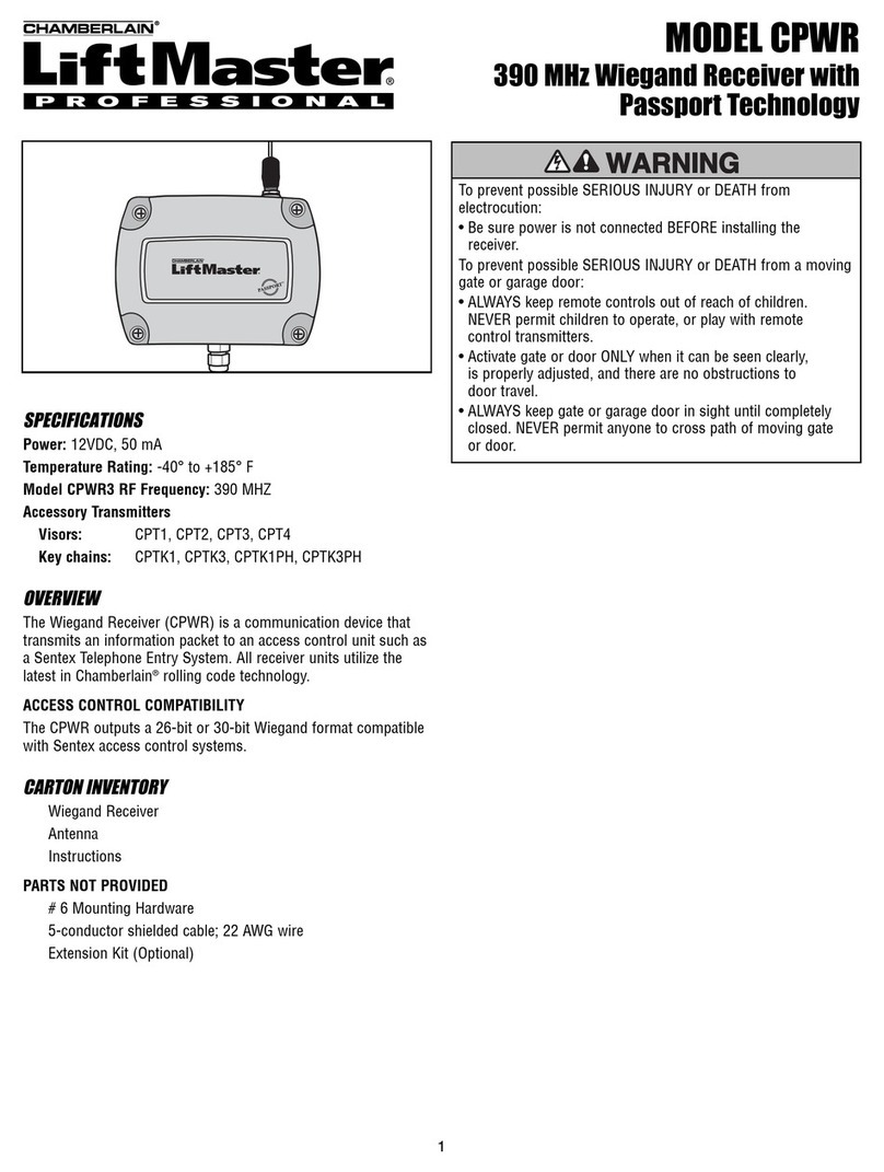 Chamberlain Passport user manual