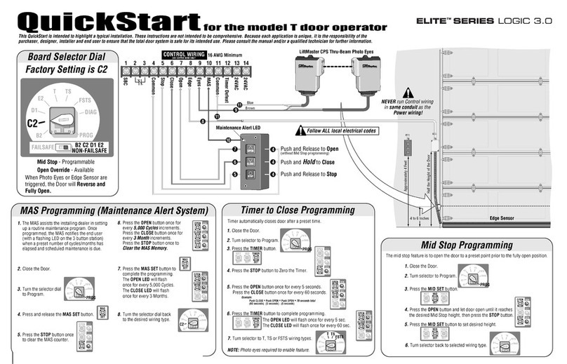 Chamberlain T User manual