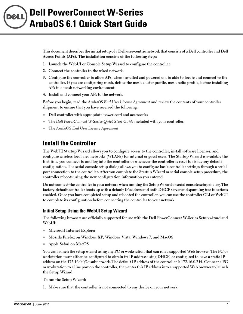 Dell PowerConnect W-651 User manual