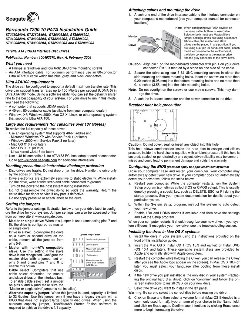 Seagate ST303204N1A1A-RK - Hard Drive Retail User manual