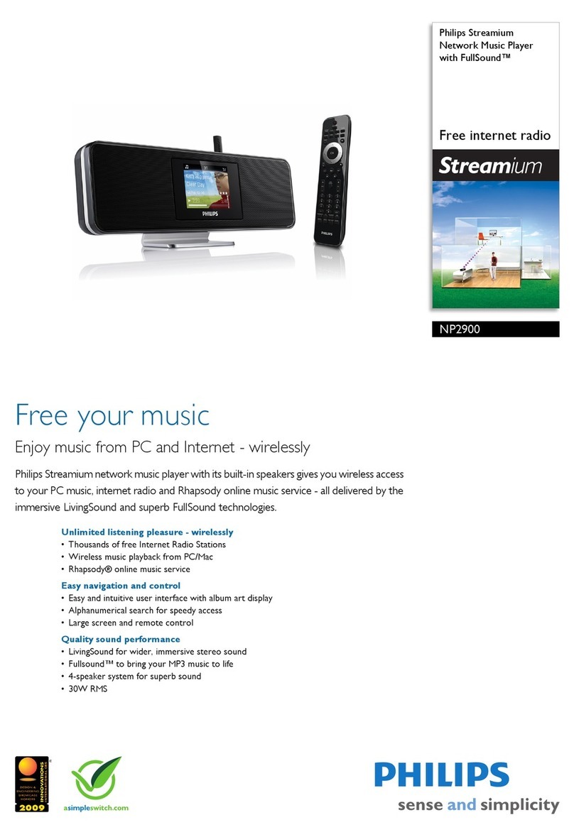 Philips Streamium NP2900 User manual