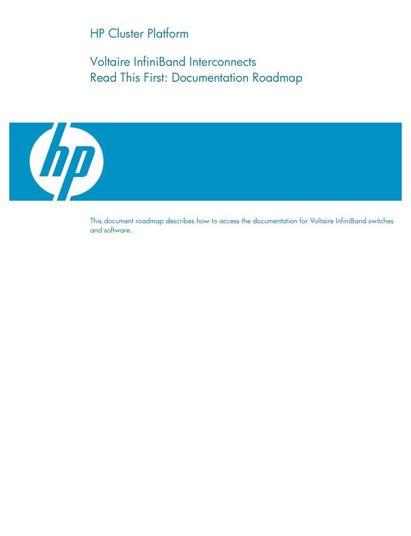 HP 409366-B21 - Voltaire DDR Switch Instruction sheet