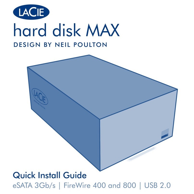 LaCie Hard Disk MAX Quadra Quick install guide