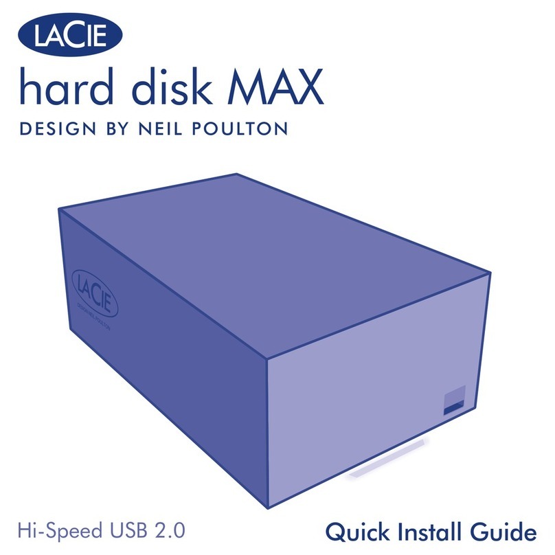 LaCie hard disk MAX User manual