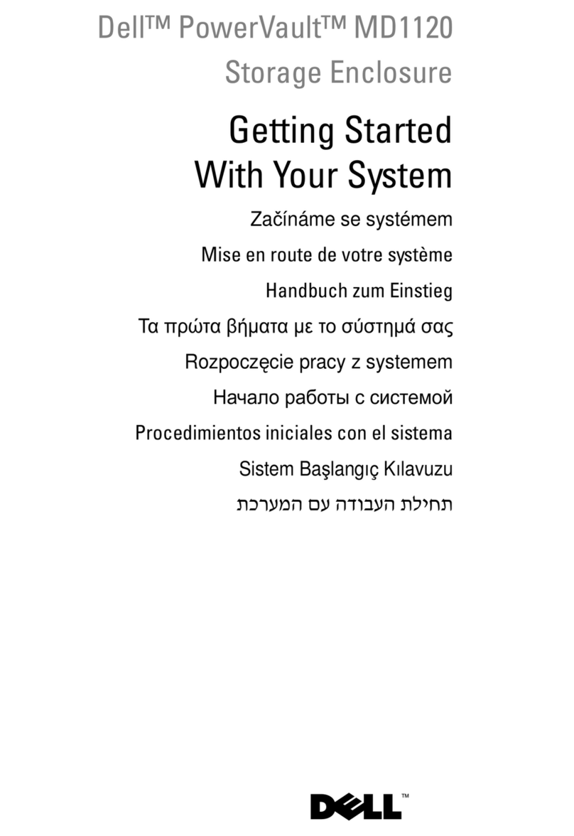 Dell PowerVault MD1120 User manual Dell PowerVault MD1120 User manual