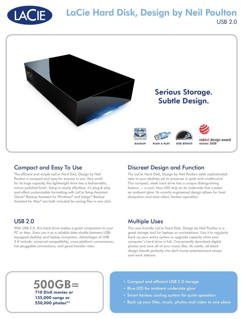 LaCie Hard Disk User manual