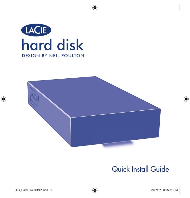 LaCie Hard Disk Quick install guide