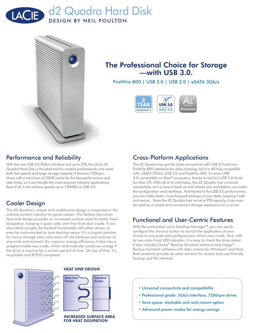 LaCie d2 Quadra USB 3.0 User manual