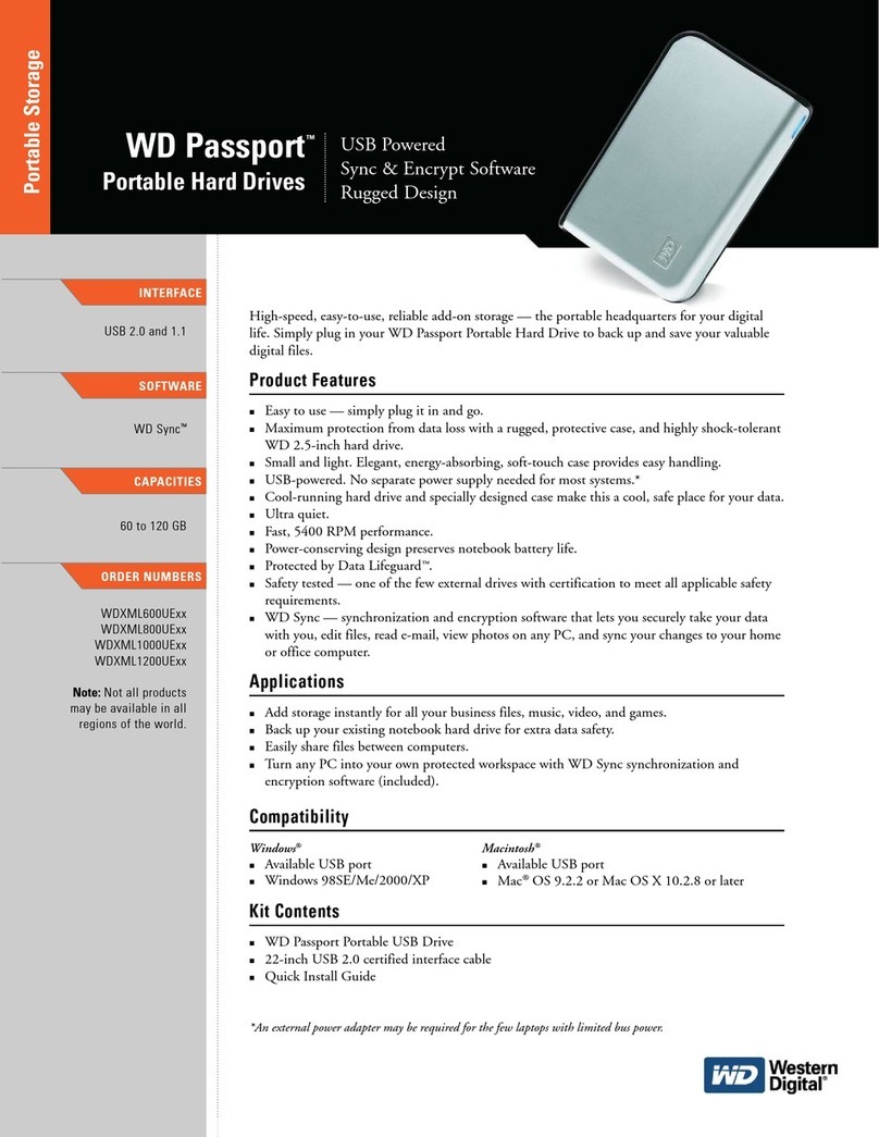 Western Digital WDXML400UE - Passport 40 GB External Hard... Installation instructions
