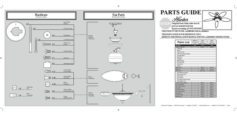 Hunter 21647 Manual