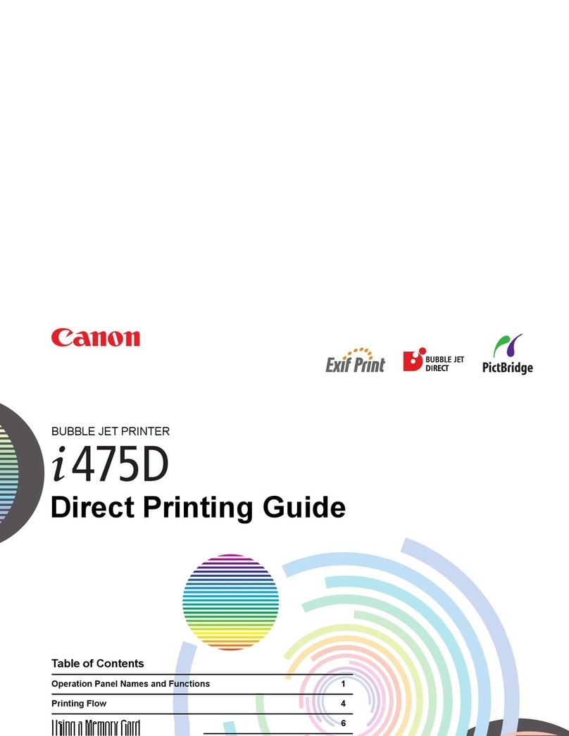 Canon 475D - i Color Inkjet Printer User manual