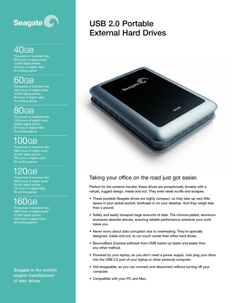 Seagate Portable Hard Drive User manual
