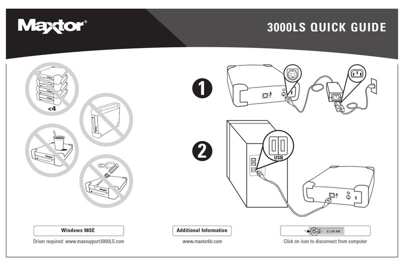 Maxtor Personal Storage 3000LS User manual Maxtor Personal Storage 3000LS User manual